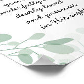 Psalm 139 Kind van Gods Bijbel Naam Poster (Hoek)