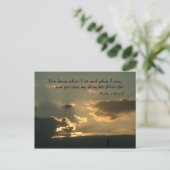 Psalm 139 v 2% pipe% Inspirerend Woorden Briefkaart (Staand voorkant)