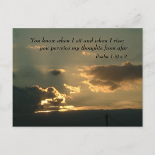 Psalm 139 v 2% pipe% Inspirerend Woorden Briefkaart