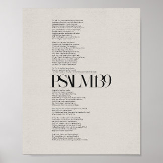 Psalm 139: Vrezend en wonderlijk gemaakt Poster