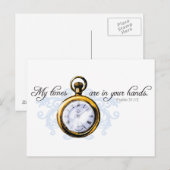 Psalm 13:15 -  klok en Vlaams Briefkaart (Voorkant / Achterkant)