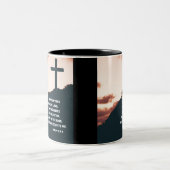 Psalm 13:15 Zing tot God, Bijbelvers Tweekleurige Koffiemok (Center)