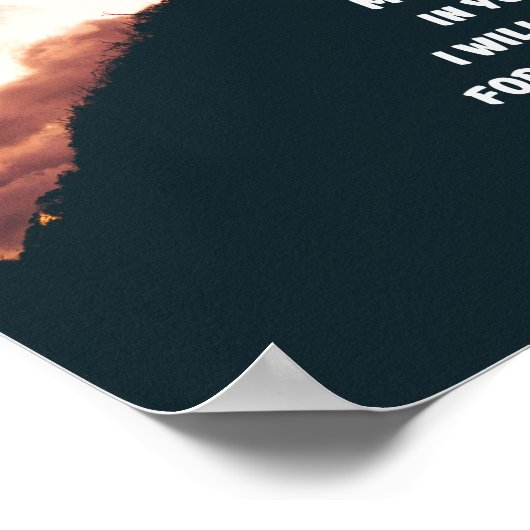 Psalm 13:5-6 Mijn hartopvattingen in uw redding Poster (Hoek)