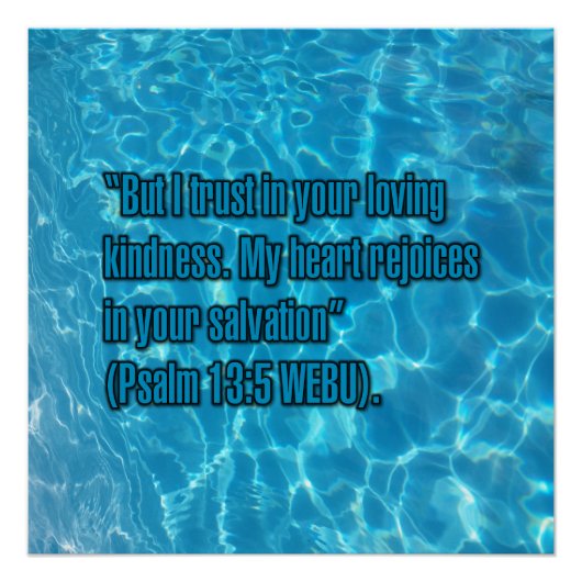Psalm 13:5 WEBU Perfect Poster (Voorkant)