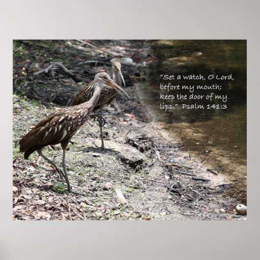Psalm 141:3 Scripture Poster (Voorkant)