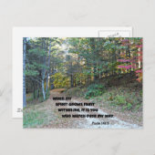 Psalm 142:3 Als mijn geest zwak wordt... Briefkaart (Voorkant / Achterkant)