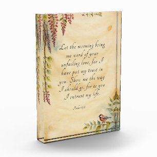 Psalm 143:8 Bijbelvers Kunst Fotoblokken