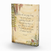 Psalm 143:8 Bijbelvers Kunst Fotoblokken (Rechts)