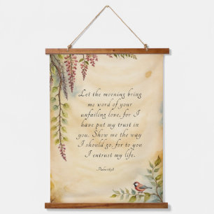 Psalm 143:8 Bijbelvers Kunst Hangend Wandkleed