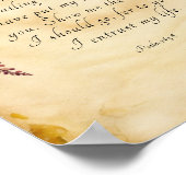 Psalm 143:8 Bijbelvers Kunst Poster (Hoek)