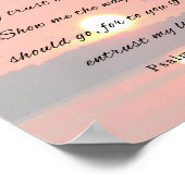 Psalm 143:8, Bijbelversie Poster (Hoek)