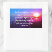 Psalm 143:8 Ik heb mijn vertrouwen gevestigd in Yo Rechthoekige Sticker (Tas)