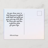 Psalm 143:8 Ik vertrouw op jou, Bijbelversie Briefkaart (Achterkant)