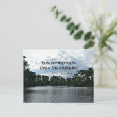 Psalm 143:8 Laat me 's ochtends woord.... Briefkaart (Staand voorkant)