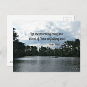 Psalm 143:8 Laat me 's ochtends woord.... Briefkaart (Voorkant / Achterkant)