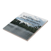 Psalm 143:8 Laat me 's ochtends woord.... Tegeltje (Zijkant)