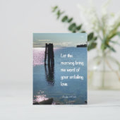 Psalm 143:8 Onaantoonbaar Briefkaart van de Manusc (Staand voorkant)