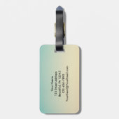 Psalm 143:8 Word of Your Unfail Love Sunrise Bagagelabel (Achterkant verticaal)