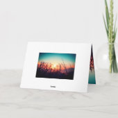 Psalm 143:8 Word of Your Unfail Love Sunrise Kaart (Achterkant)