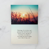 Psalm 143:8 Word of Your Unfail Love Sunrise Kaart (Binnen)