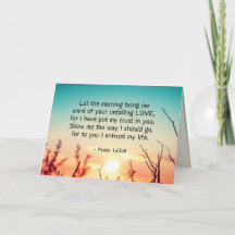 Psalm 143:8 Word of Your Unfail Love Sunrise