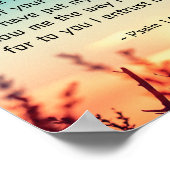 Psalm 143:8 Word of Your Unfail Love Sunrise Poster (Hoek)