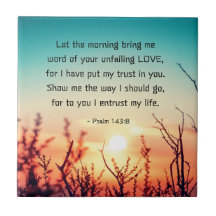 Psalm 143:8 Word of Your Unfail Love Sunrise