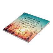 Psalm 143:8 Word of Your Unfail Love Sunrise Tegeltje (Zijkant)