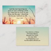 Psalm 143:8 Word of Your Unfail Love Sunrise Visitekaartje (Voorkant / Achterkant)