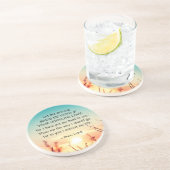 Psalm 143:8 Word of Your Unfail Love Sunrise Zandsteen Onderzetter (Zijkant)