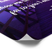 Psalm 143:8 Word van Uw onfaalbare Liefde, Manuscr Poster (Hoek)