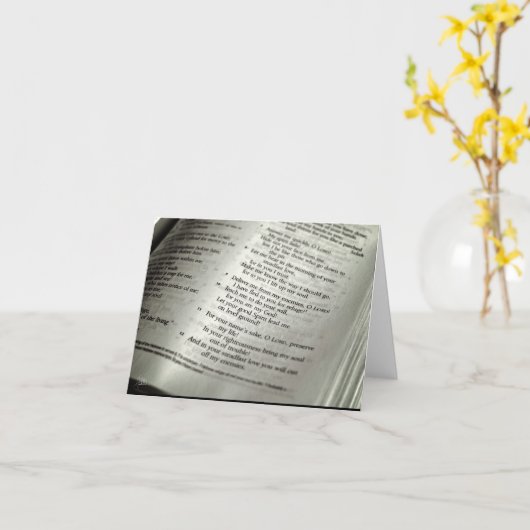 Psalm 143 (Wenskaart) Kaart (Gele Bloem)