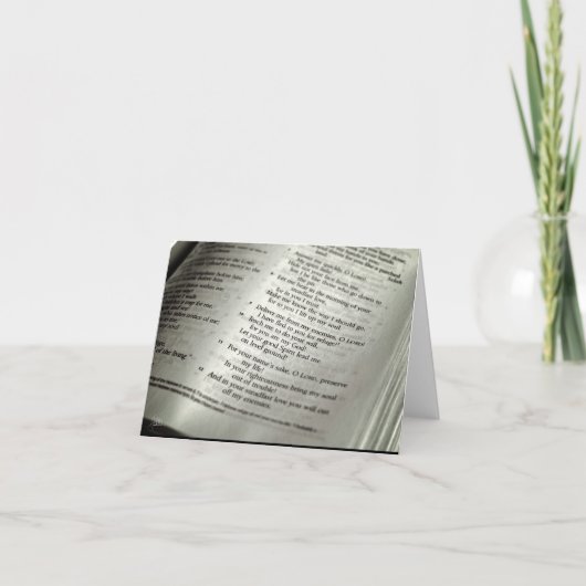 Psalm 143 (Wenskaart) Kaart (Voorkant)