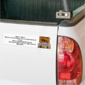 Psalm 144:11 Redding me van de buitenaardse wezens Bumpersticker (Op Truck)