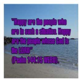 Psalm 144:15 WEBU Perfect Poster