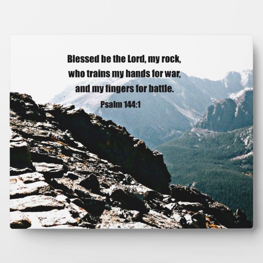 Psalm 144:1 Gezegend als de Heer... Fotoplaat (Voorkant)