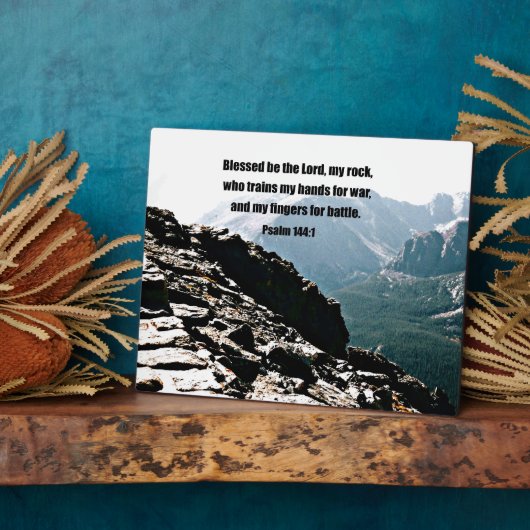 Psalm 144:1 Gezegend als de Heer... Fotoplaat (Zijkant)