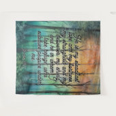 Psalm 144:2 Wedding Backdrop Wandkleed (Voorkant (horizontaal))