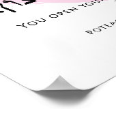 Psalm 145:15 "U opent uw hand"-transliteratie Poster (Hoek)