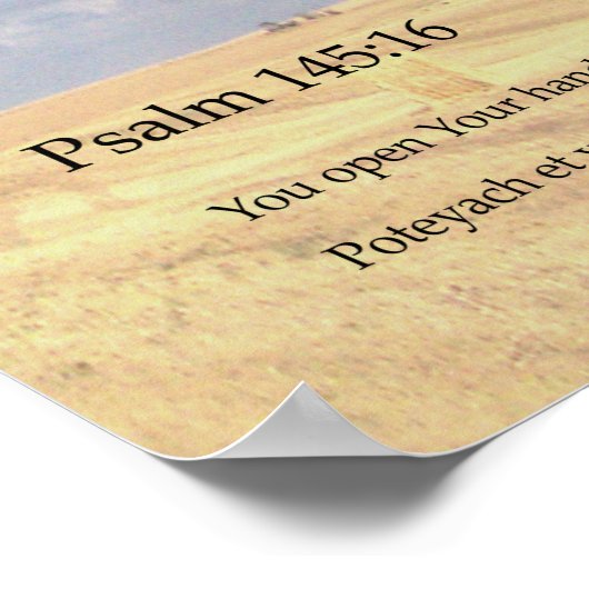 Psalm 145:16 "Je opent je hand" Poster (Hoek)