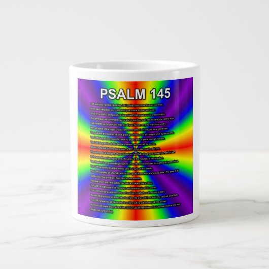 Psalm 145:1–21 WEBU Mug Grote Koffiekop (Voorkant)