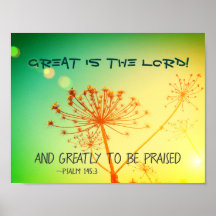 Psalm 145:3 Geweldig is de Heer, Bijbelverse
