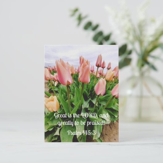 Psalm 145:3 Groot is de Heer en zeer te zijn Briefkaart (Staand voorkant)
