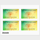 Psalm 145:3 Zeer te prijzen, Bijbelvers Rechthoekige Sticker (Vel)