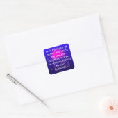 Psalm 146:6 Roze Kwallen Sticker (Envelop)