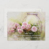 Psalm 147:11 Hoop in Zijn onfaalbare Liefde, Schri Briefkaart (Voorkant / Achterkant)