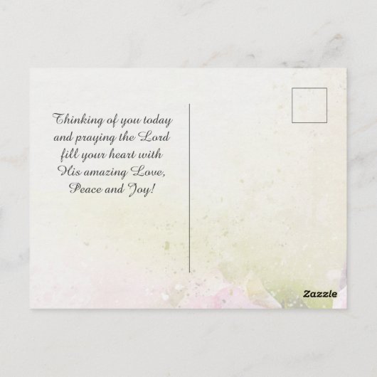 Psalm 147:11 Hoop in Zijn onfaalbare Liefde, Schri Briefkaart (Achterkant)