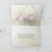 Psalm 147:11 Inspirerende bijbelroze rozen Kaart (Binnen)