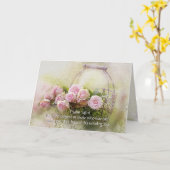 Psalm 147:11 Inspirerende bijbelroze rozen Kaart (Gele Bloem)