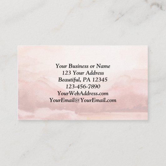 Psalm 147:11 Onze hoop is in Zijne naakte liefde Visitekaartje (Achterkant)